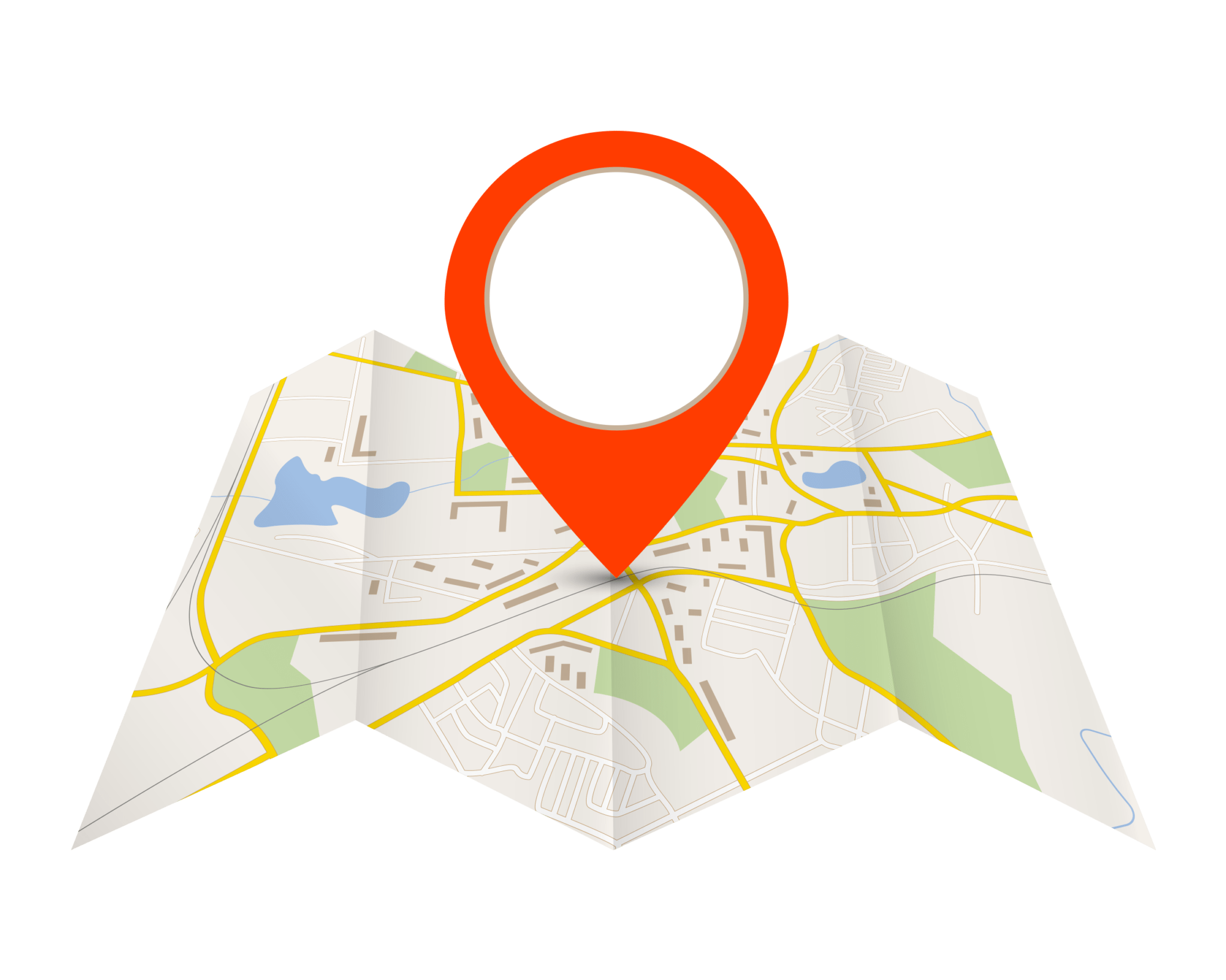 Navigation-map-with-red-pin-location-vector-PNG